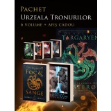 Pachet Urzeala Tronurilor 1-5 + Foc și s&acirc;nge (cu AFIȘ) - George R.R. Martin