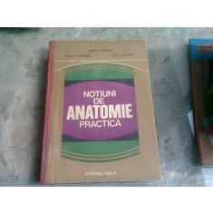 NOTIUNI DE ANATOMIE PRACTICA-NICOLAE DIACONESCU , NICOLAE ROTTENBERG , VIRGIL NICULESCU 1979