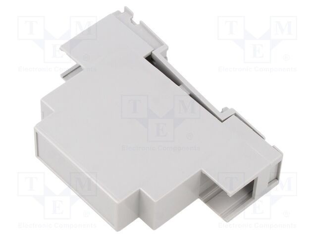 Carcasă pentru şină DIN HAMMOND Y: 90mm X: 18mm Z: 58mm PPO gri deschis