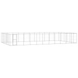 Padoc pentru c&acirc;ini de exterior, 79,86 m&sup2;, oțel galvanizat