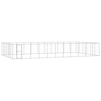 Padoc pentru c&amp;acirc;ini de exterior, 79,86 m&amp;sup2;, oțel galvanizat foto