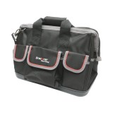 Geanta scule multifunctionala cu 15 buzunare, curea umar, baza din plastic, material textil 31x17x28cm Breckner Germany