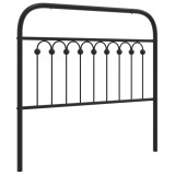Cumpara ieftin Tablie de pat de schimb metalica, negru, 100 cm