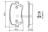 Set placute frana,frana disc AUDI TT Roadster (8J9) (2007 - 2014) BOSCH 0 986 494 062