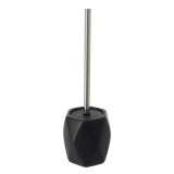 Perie Toaletă Piatră Efect Diamant &ndash; Negru Compoziție Polirăsină + Pvc