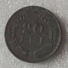 G5. ROMANIA 20 LEI 1942, 6 g., Zinc, 26.3 mm, Mihai I **