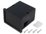 Carcasă MASZCZYK KM-62-PF/BK ABS Neagră Montare Panou &Icirc;nchidere Răsucire 72x72x55mm