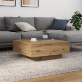 VidaXL Masă de Cafea stejar artizanal 80 x 80 x 31 cm Lemn compozit