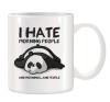 Cana alba personalizata I hate Morning, INOVATIX&reg;. 330ml, Oem