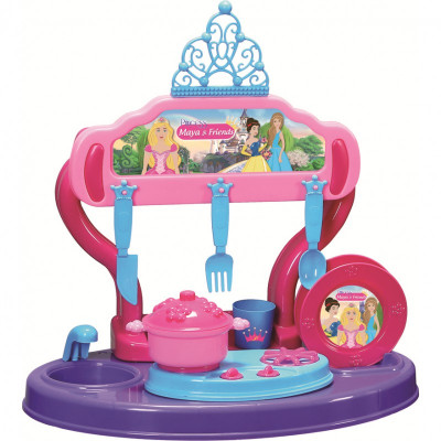 Bucatarie copii Princess Maya and Friends Ucar Toys, 15 piese foto