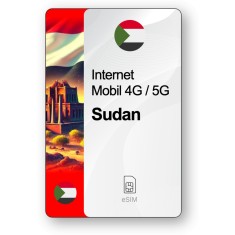 eSIM Internet Sudan, valabil 30 zile, trafic 5 GB, Standard
