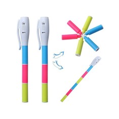 Marker invizibil 3 in 1 Rosu Verde si Albastru cu lanterna UV