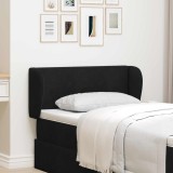 vidaXL Ureche pentru Tăblie Negru 40 x 23 x 6 cm Catifea 346552
