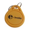 Set 10 bucati Tag de proximitate RFID, E-LOCKS, 125 KHz, chip T5577 rewritable, galben