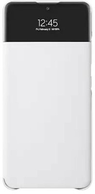 HUSA Smartphone Samsung, pt Galaxy A32, tip smart book cover cu buzunar, TPU, Smart View Wallet, alb, &amp;quot;EF-EA325PWEGEE&amp;quot; foto
