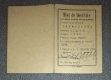 Bilet de identitate 1941