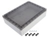 Carcasa universala FIBOX PC 200/63 HT din Policarbonat, IP67, IK08, 180x255x63mm, Gri/Transparent
