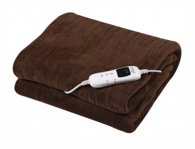 Patura cu incalzire electrica GALLET CCH130, 160X130cm, 120W,maro, 9 niveluri de temperatura foto