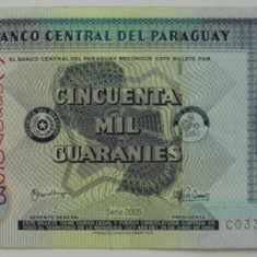 Bancnota Paraguay - 50000 Guaranies 2005