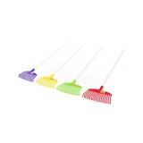 Grebla Jucarie Copii, Plastic si Lemn, 78cm, Gradinarit, Joc Nisip, +3 Ani, Culori Asortate