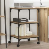 vidaXL Suport pentru imprimantă Stejar Artizanal 50 x 41 x 75 cm 882999