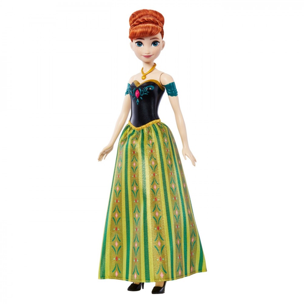 DISNEY FROZEN PAPUSA ANNA CANTAREATA SuperHeroes ToysZone, Mattel |  Okazii.ro