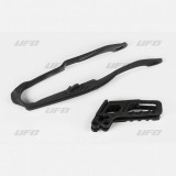 Kit patina + ghidaj lant (HO03691/HO03671) Honda CR 05-06, negre Cod Produs: MX_NEW HO04632001