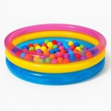 Spatiu de Joaca Gonflabil cu Bile, Multicolor, &Oslash;86x25cm, 60 Bile, CMCLASS