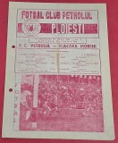 Program meci fotbal PETROLUL PLOIESTI - "FLACARA" MORENI (31.05.1981)