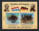 Paraguay 1983 - Masini de epoca, colita neuzata