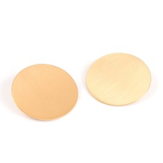 Cercei rotunzi aurii design minimalist