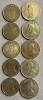 ROMANIA LOT 10 MONEDE 20 SI 50 LEI(1991,1992,1993,1994,1995)/ PIESELE DIN POZE !