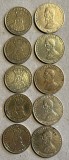 ROMANIA LOT 10 MONEDE 20 SI 50 LEI(1991,1992,1993,1994,1995)/ PIESELE DIN POZE !