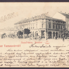 1659 - TIMISOARA, Market, Litho, Romania - old postcard - used - 1899