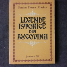 Legende istorice din Bucovina - Simion Florea Marian