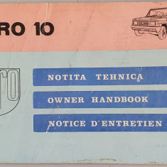 ARO 10 - Notita tehnica