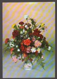 CPIB 24550 CARTE POSTALA - FELICITARE - VAZA CU GAROAFE, SCRISA SI NECIRCULATA