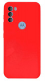 Husa din silicon X-Level compatibila cu Motorola Moto G50 5G, silk touch, interior din catifea, Rosu