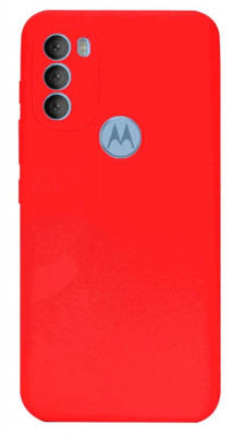 Husa din silicon X-Level compatibila cu Motorola Moto G50 5G, silk touch, interior din catifea, Rosu foto
