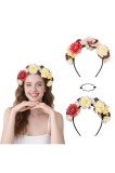 Decoratiuni pentru păr LIHIQIYA pentru Halloween, diademă pentru femei, cunună de flori, diademă tradițională, diademă pentru fete cu