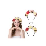 Decoratiuni pentru păr LIHIQIYA pentru Halloween, diademă pentru femei, cunună de flori, diademă tradițională, diademă pentru fete cu