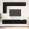 vidaXL Set comodă TV Pe perete 6 pcs Stejar negru 30.5 x 30 x 90 cm