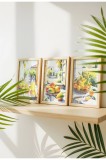 Ne&icirc;nrămat - Set de 3 postere cu natură moartă &icirc;n bucătărie - Tablou pe p&acirc;nză mediteranean - Set 06 A4 | 3 x A4 (21 x 29.7 cm)