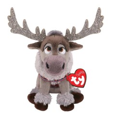 Jucarie din plus Renul Sven cu ham rosu, Frozen, 16 cm foto