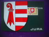 HOPCT MAXIMA 73200 STEMA HERALDICA CANTONUL JURA 1978 ELVETIA