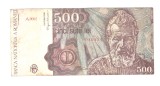 Bancnota 500 lei ianuarie 1991, circulata, stare relativ buna