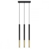 Lampă suspendată MOZAICA 3L negru/golden, Sollux Lighting