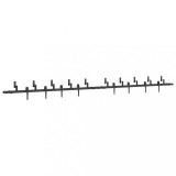 Cumpara ieftin Set feronerie pentru usi glisante, negru, 427 cm, otel