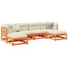 VidaXL Set mobilier de grădină cu perne, 6 piese, lemn masiv de pin 3295819