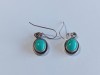 Cercei din argint cu turcoaz#BB42